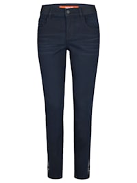 5-Pocket-Jeans 'OSFA Glam Cropped' mit Glitzersteinen