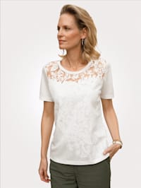 Top with tonal lace