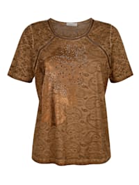 Shirt in modischer Oil Dyed-Färbung