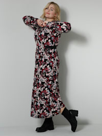 Jersey-Kleid mit floralem Allover Print
