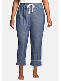 Pyjamahose lang Plus Size aus Baumwolle