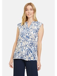 Casual-Bluse mit Muster
