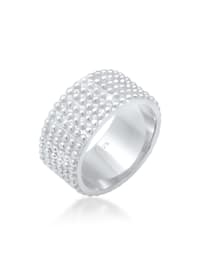 Ring Basic Bandring Dots Trend Cool 925 Silber