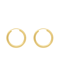 1 Paar 585 Gold Ohrringe / Creolen Ø 15 mm