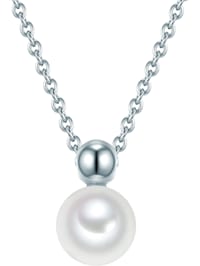 Damen-Kette 925er Silber, Perle