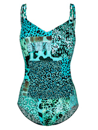 Swimsuit with bold print
