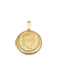 Médaillon avec pièce de monnaie "Augustus Hadrianus" (Hadrien) en argent 925