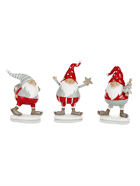 Lot de 3 figurines Père Noël
