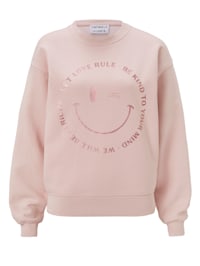 Sweatshirt mit Smileyprint
