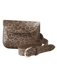 Pochette ceinture à motif léopard