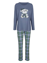 Pyjama met schattig berenmotief