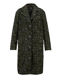 Kabát s módnym leo vzorom
