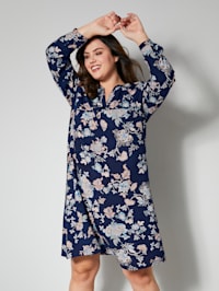Web-Kleid mit floralem Print