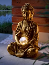 Boeddha met solarlamp