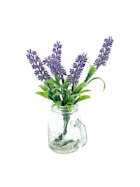 Kunstblume Lavendel in Glaskrug Leilani