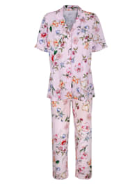 Pyjama met jasje met doorknoopsluiting