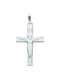 925 Silber Kreuz Anhänger Korpus - Set mit Halskette