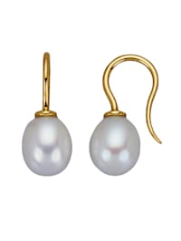 Boucles d'oreilles avec perles de culture d'eau douce