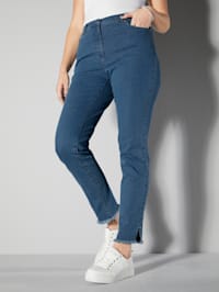 Jeans met franjes aan de zoom