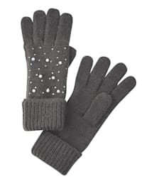 Handschuhe mit Perlen-Deko