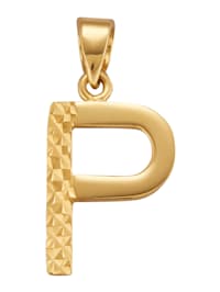Buchstaben-Anhänger "P" in Gelbgold 585
