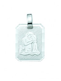 925 Silber Sternzeichen Anhänger Wassermann - Set mit Halskette