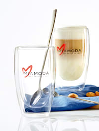 Latte macchiato-glas, 2 st.