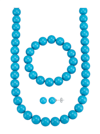 3-d. súprava šperkov s perlami s lastúrovým jadrom