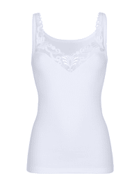 Vest Top with lace on the neckline