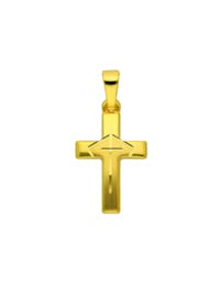 333 Gold Kreuz Anhänger - Set mit Halskette