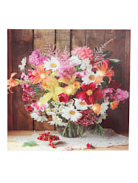 Tableau lumineux "Bouquet de fleurs"