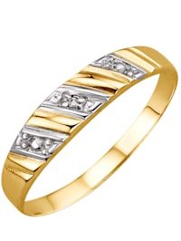 Damenring mit Diamant in Gelbgold 585