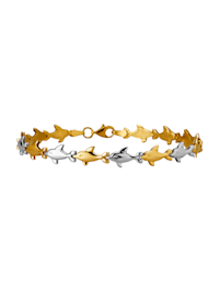 Delfin-Armband in Gelbgold 585