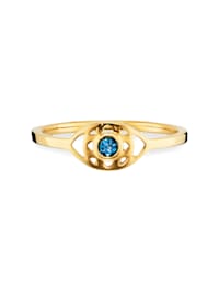 Ring 925/- Sterling Silber Blautopas blau vergoldet 0,820ct