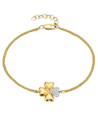 Armband mit 19 Diamanten in Gelbgold 585