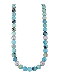 Halsband med blå opaler