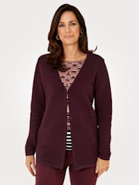 Cardigan in a textured knit