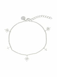 Armband für Damen, Sterling Silber 925, Zirkonia (synth.) Polarstern