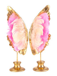 MARAVILLA Deko-Flügel, pink/rosé/goldfarben