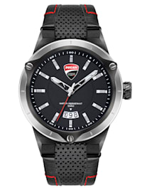 Herren-Armbanduhr Schwarz/Rot