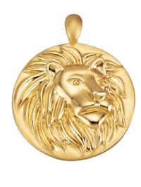 Pendentif Lion en argent 925, doré