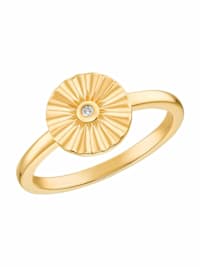 Ring für Damen, 925 Sterling Silber vergoldet | Sunray
