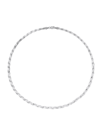 Zopf-Halskette in Silber 925
