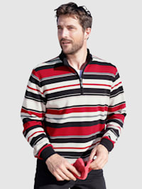 Sweatshirt mit garngefärbtem Streifenmuster
