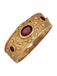 Bysants-ring i sølv 925, gullfarget
