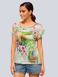 Tričko s kvetinovým vzorom
