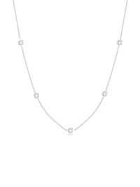 Halskette Erbskette Basic Kristalle 925 Silber