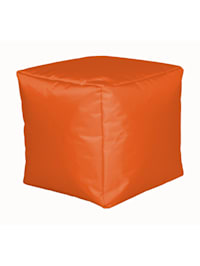 Sitzwürfel Hocker Sitzkissen Nylon orange 40x40x40 cm