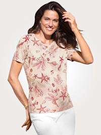 Top with nautical print