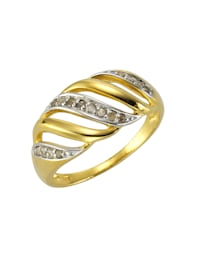 Ring 925/- Sterling Silber Diamant 0,18ct. 925/- Sterling Silber Diamant weiß Glänzend 0,18ct.
